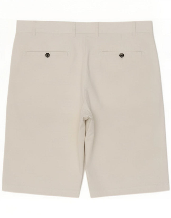 Marks & Spencer Męskie spodenki chino, duże W34, białe, bawełniane