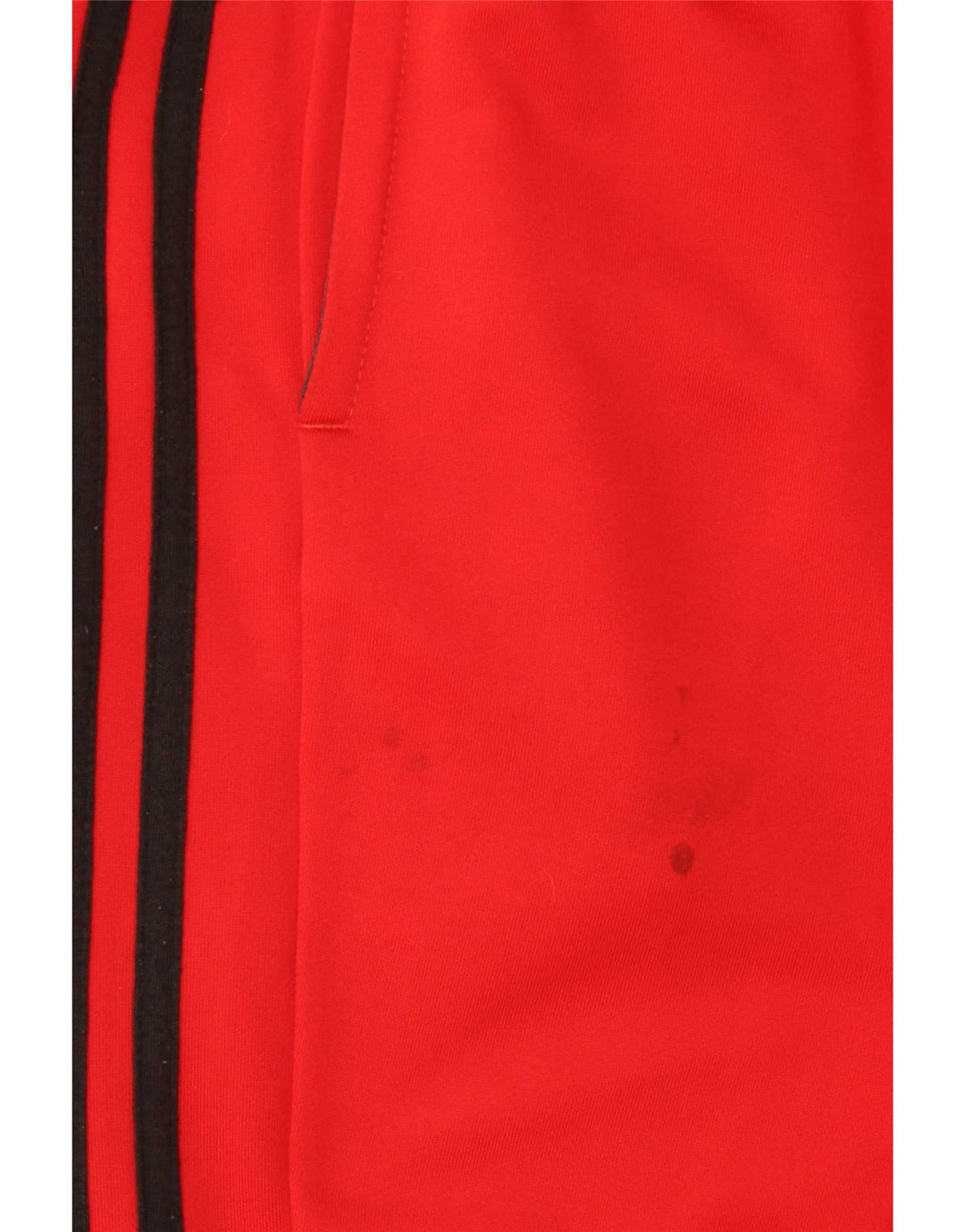 Męskie spodnie dresowe Adidas UK 44/46, duże, czerwone, poliestrowe