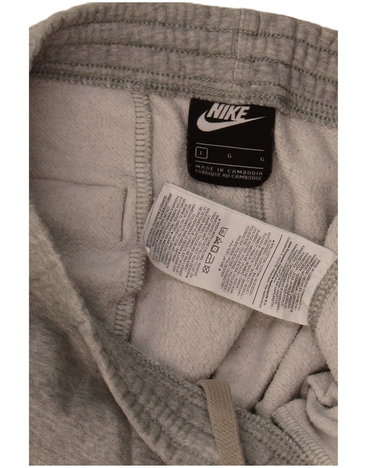 Męskie spodnie dresowe Nike, duże, szare, bawełniane