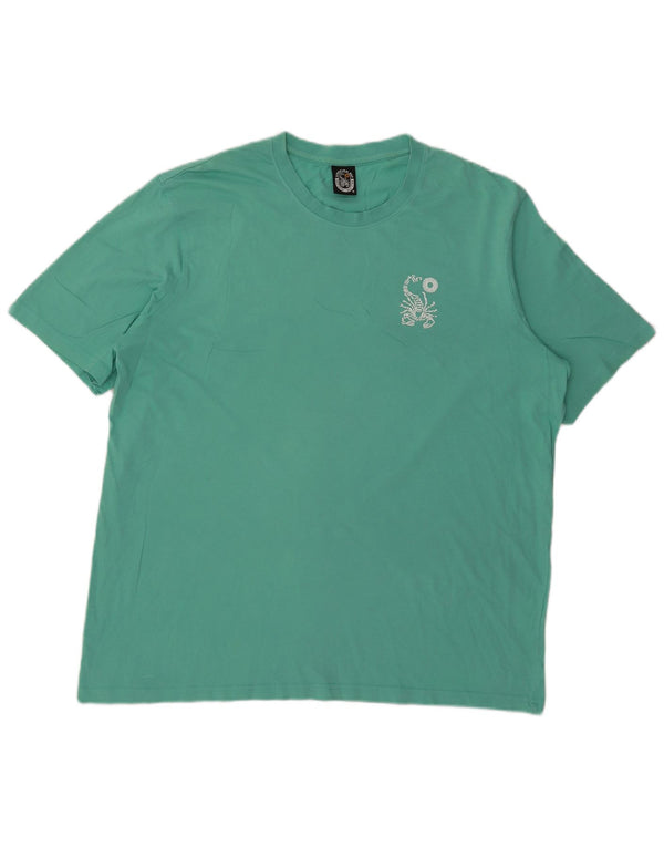Męski T-shirt z grafiką Scorpion Bay, 2XL, zielony