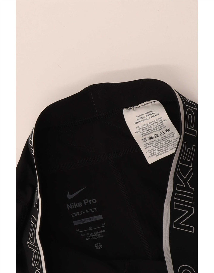 Męskie legginsy Nike Dri Fit Graphic Capri, średni czarny poliester