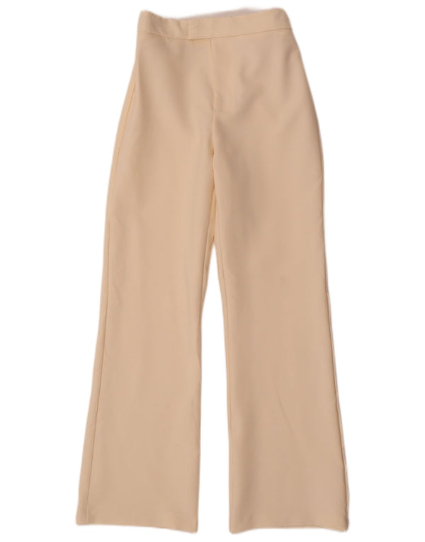 Dziewczęce spodnie codzienne z wysokim stanem ZARA 13-14 lat W26 L28 Złamana biel