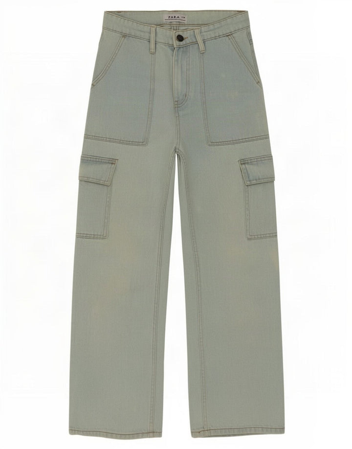Męskie jeansy cargo Zara W28 L27 niebieskie
