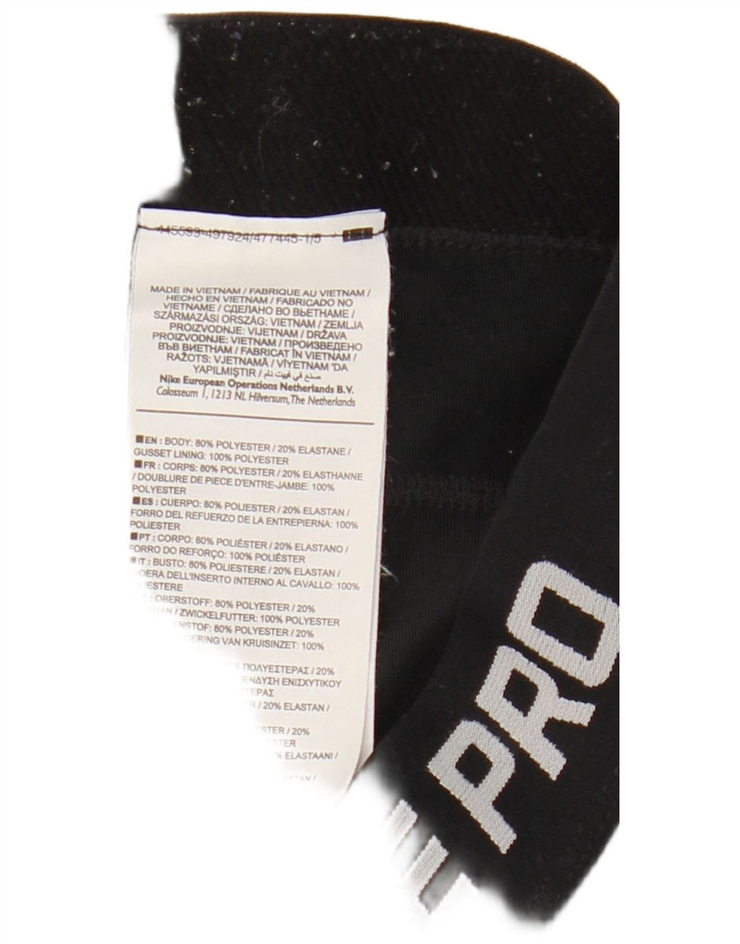 Damskie legginsy Nike Capri Graphic, średni czarny poliester