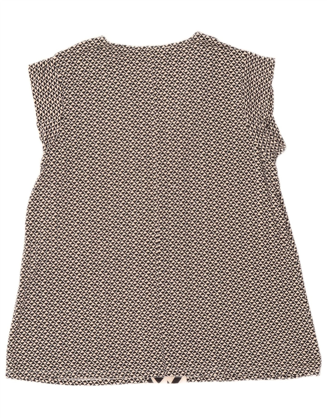 Damska bluzka weekendowa Max Mara Top UK 14, duża, czarna, geometryczna