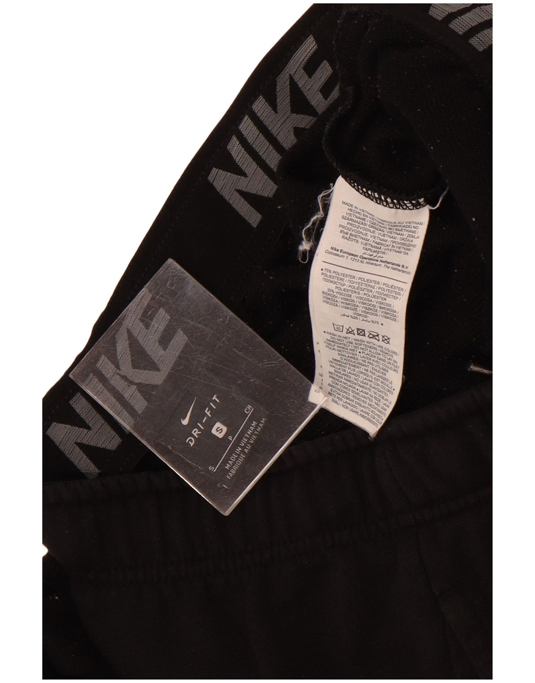 Męskie spodnie dresowe Nike Dri Fit, małe, czarne, poliestrowe