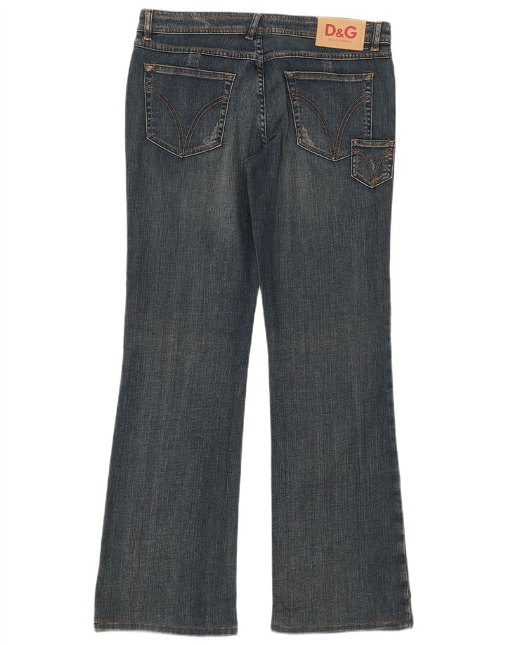 Damskie jeansy Bootcut Dolce & Gabbana W30 L30 Niebieskie bawełniane