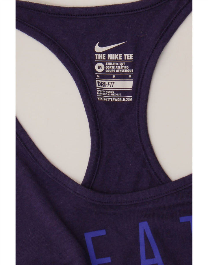 Damska kamizelka Nike Dri Fit Graphic Top UK 12 Średni fiolet