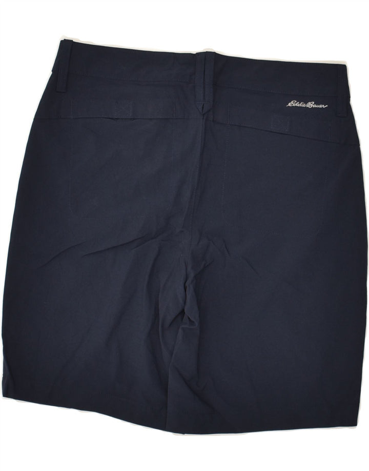 EDDIE BAUER Womens Casual Shorts US 4 Small W30 Navy Blue Polyester | Vintage Eddie Bauer | Thrift | Second-Hand Eddie Bauer | Used Clothing | Messina Hembry 