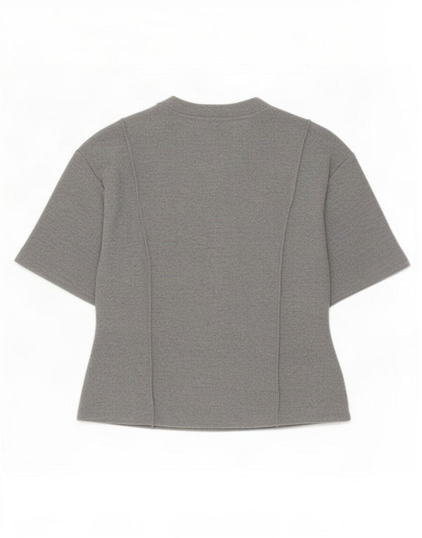 Marks & Spencer T-shirt damski Top UK 16, duży, szary poliester