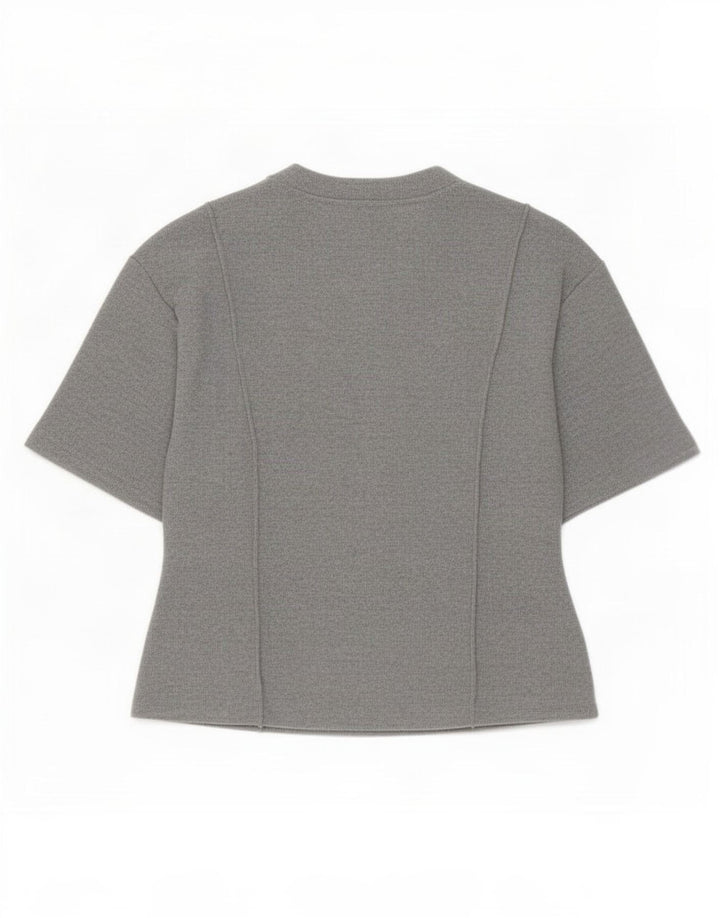 Marks & Spencer T-shirt damski Top UK 16, duży, szary poliester