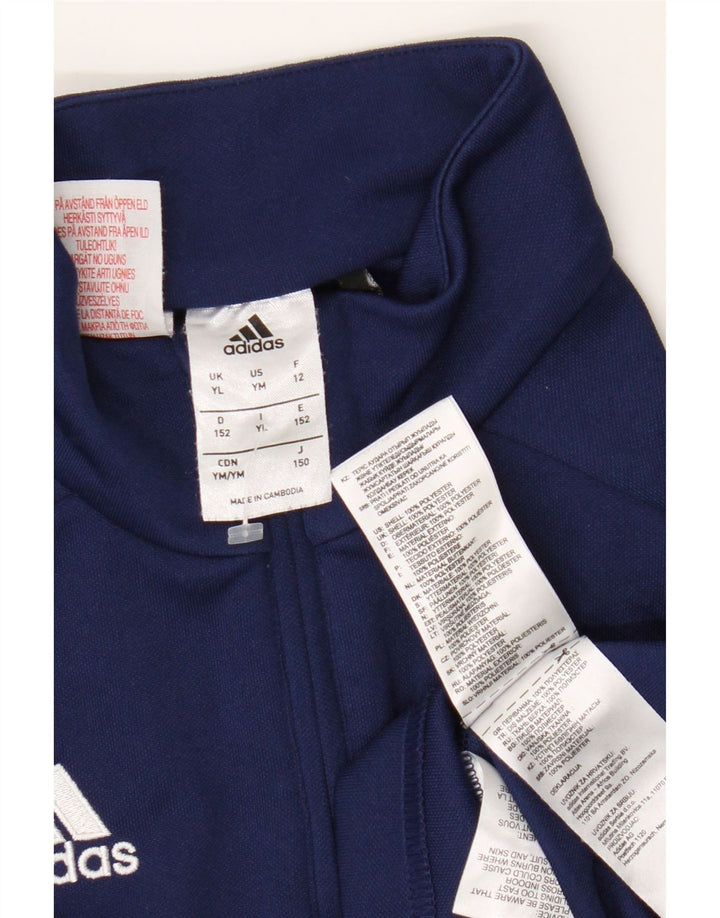 Dres chłopięcy Adidas Climalite Pullover Top 11-12 lat, duży, granatowy