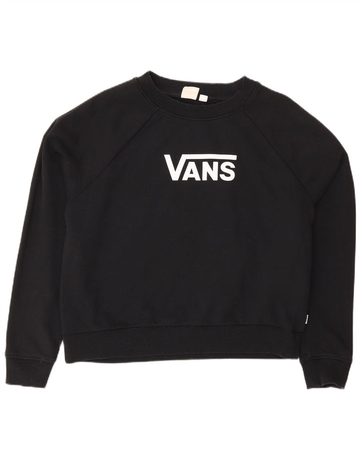 Damski sweter oversize Vans Graphic UK 14, średni czarny, bawełniany
