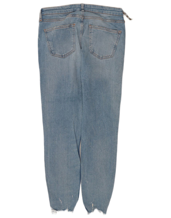 Damskie jeansy rurkowe Zara w trudnej sytuacji EU 40 Medium W30 L27 Niebieska bawełna