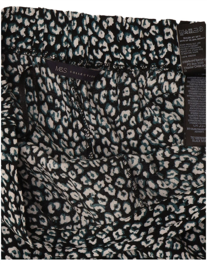 Damskie spodnie haremowe Marks & Spencer UK 12 Medium W32 L26 Czarne