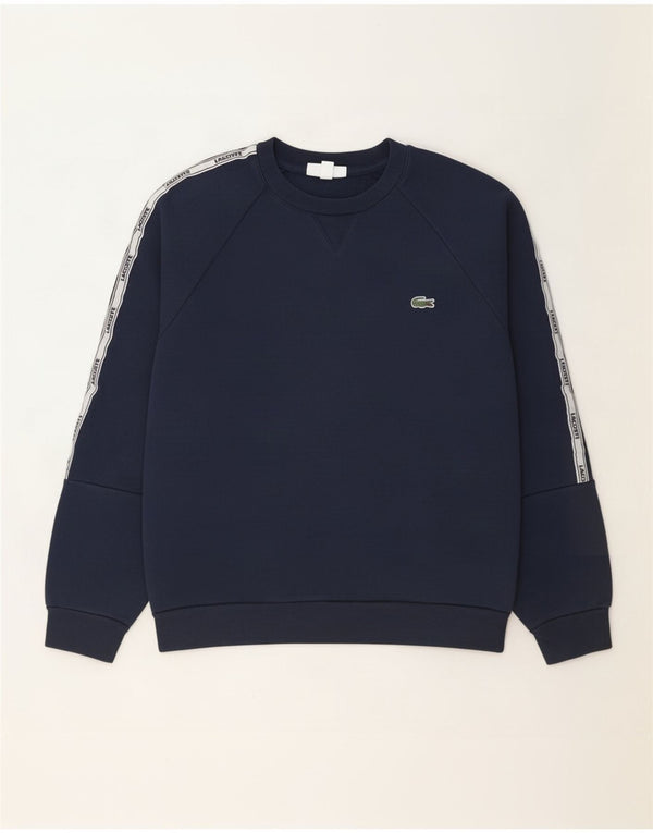 Męska bluza Lacoste z grafiką, rozmiar 4, średni granatowy kolor