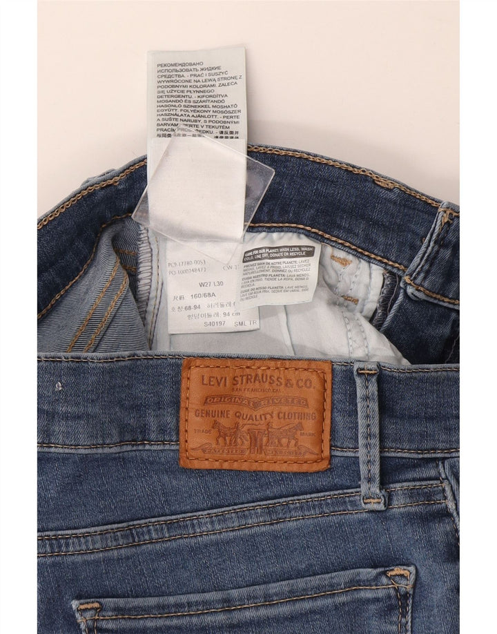 Damskie jeansy LEVI'S 710 Super Skinny W27 L30 Niebieskie bawełniane