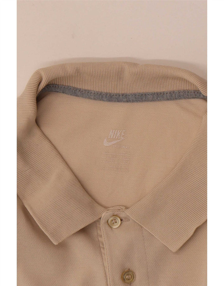 Męska koszulka polo Nike, duża, beżowa