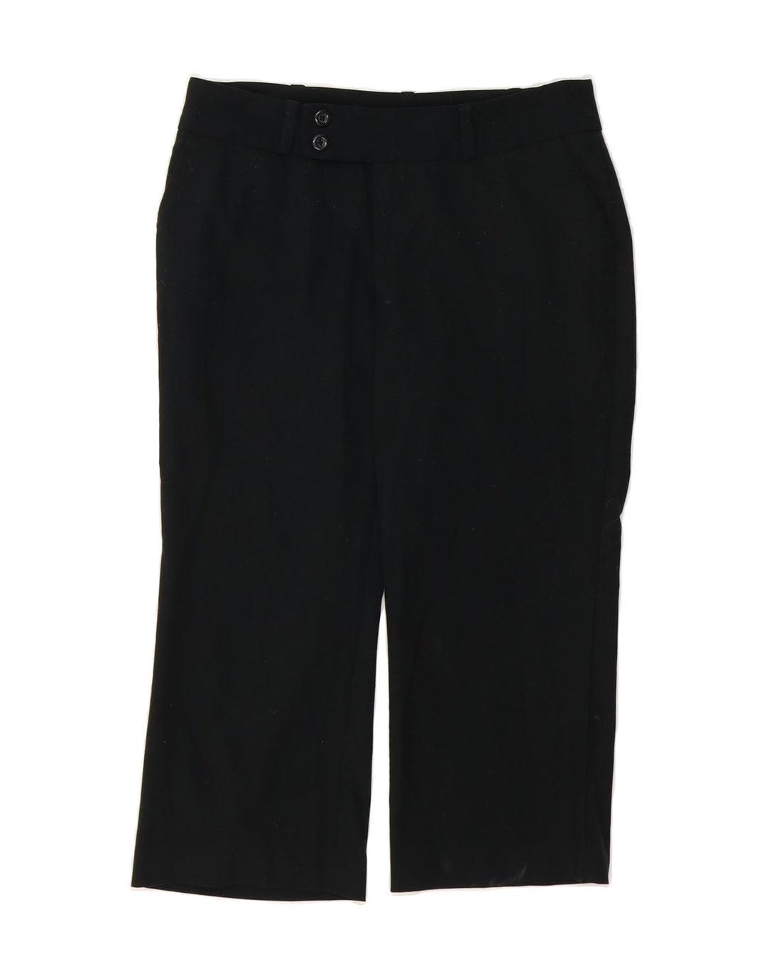 MOSSIMO Womens Straight Capri Trousers US 2 XS W30 L20 Black Polyester Vintage Mossimo and Second-Hand Mossimo from Messina Hembry 