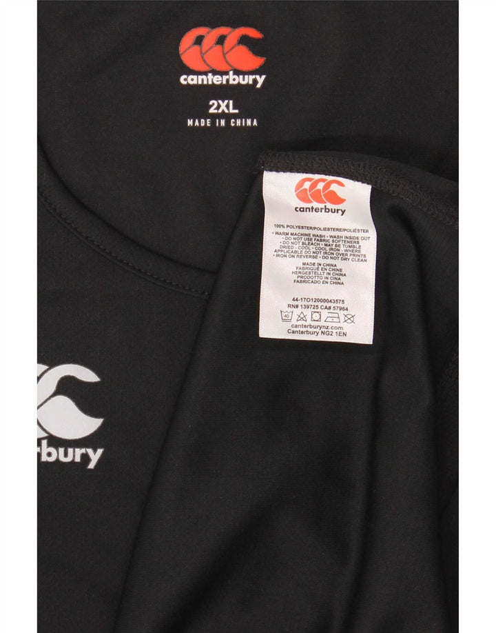 Męska kamizelka Canterbury 2XL, czarny poliester