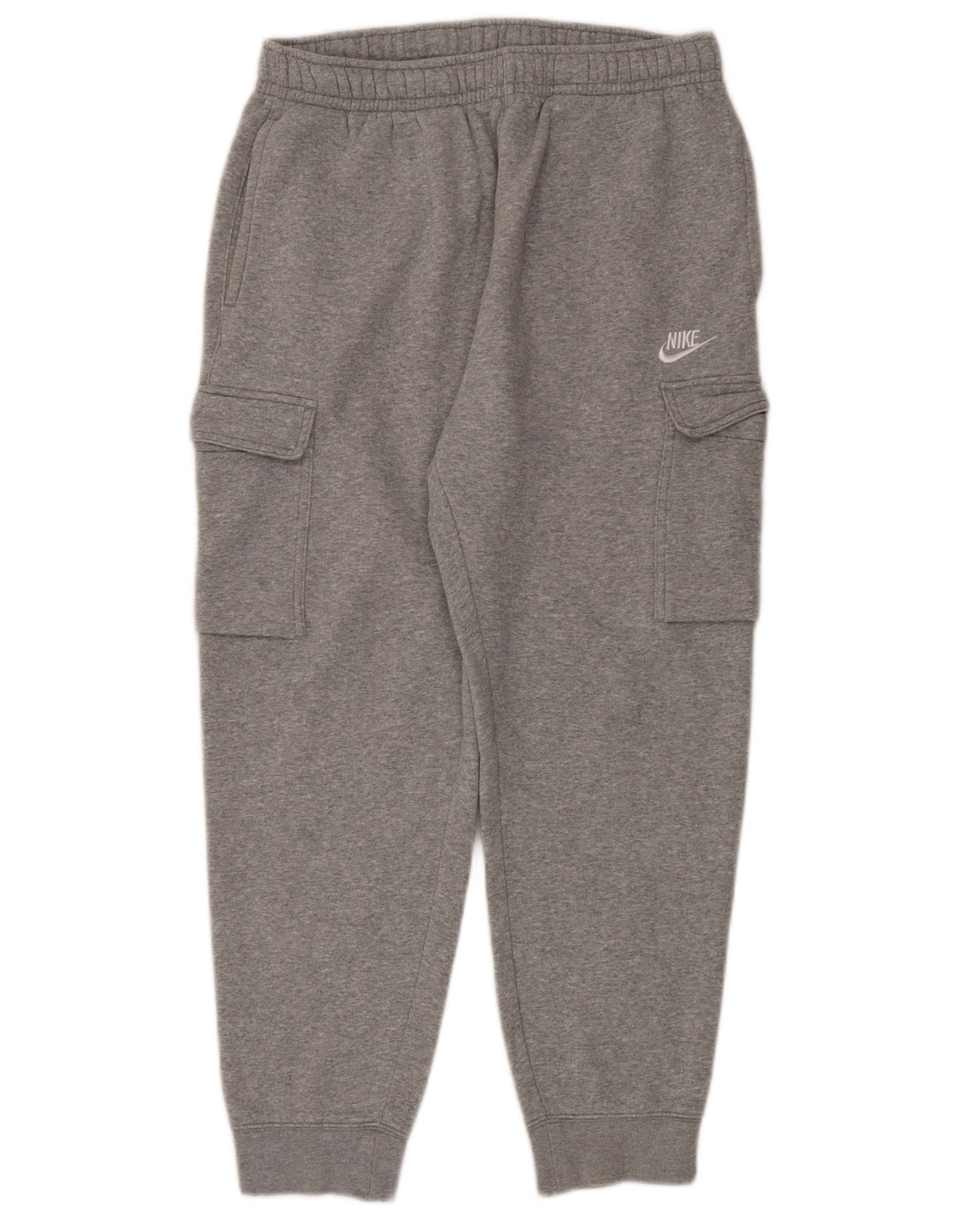 Męskie spodnie dresowe Nike Cargo Joggers, średnioszare, bawełniane