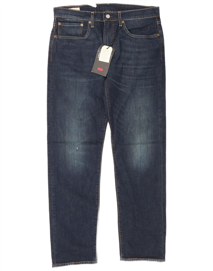 Męskie jeansy LEVI'S 502 Tapered W34 L32 Granatowa bawełna