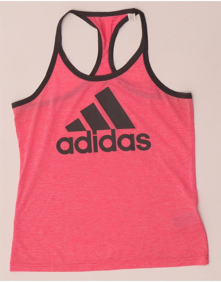 Damska kamizelka Adidas Climacool Graphic Top UK 12/14 Średni różowy poliester