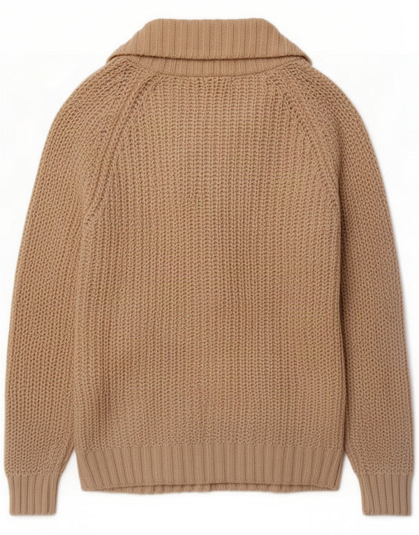 Damski sweter rozpinany Zara UK 14 Large Beige Classic