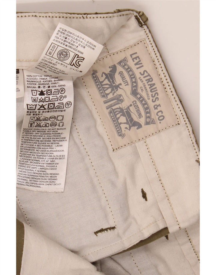 Męskie spodnie typu slim chino LEVI'S W32 L32, bawełna khaki