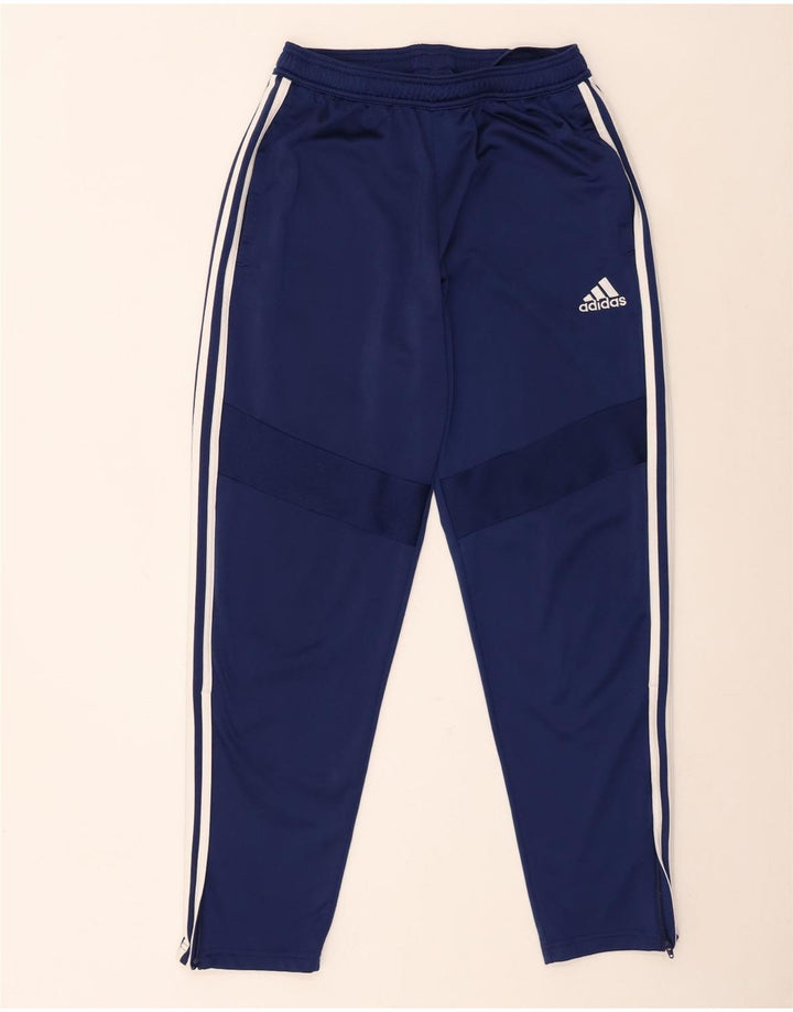 Męskie spodnie dresowe Adidas, średni granatowy poliester