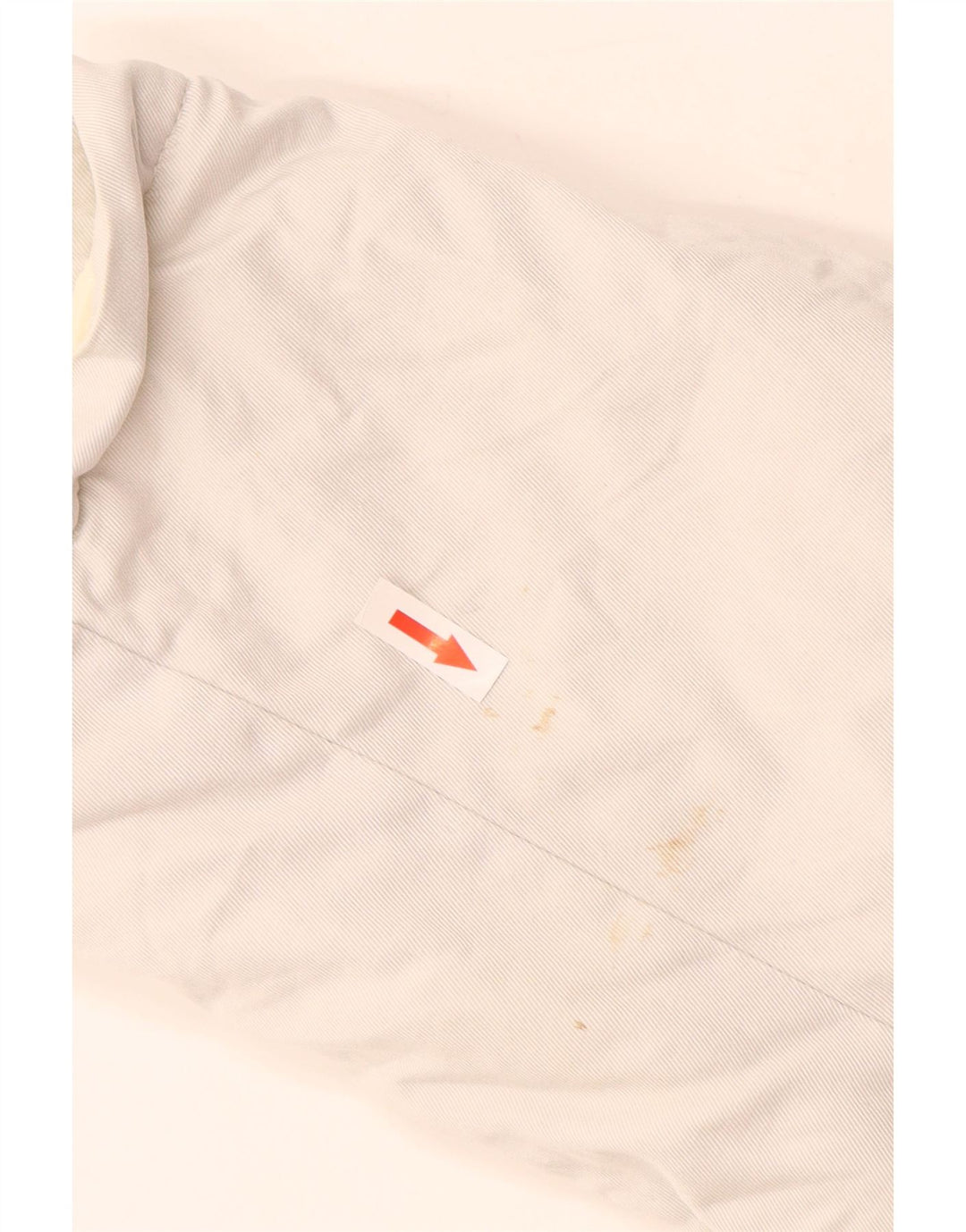 Jednolity męski płaszcz graficzny UK 40, duży, biały