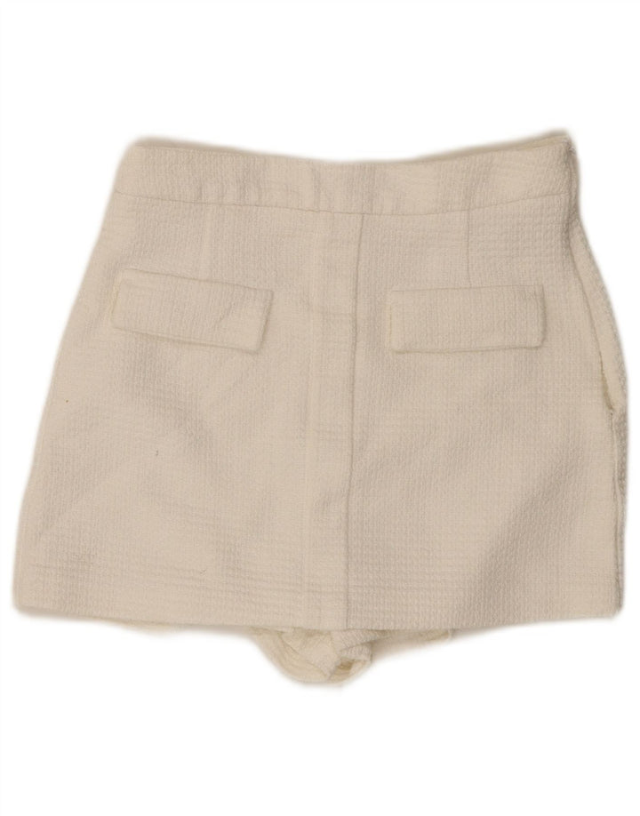 Damskie spodenki codzienne Zara, średnie W28, biała bawełna