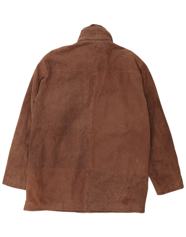 Zamszowa kurtka męska Torelli UK 42 XL, brązowa skóra