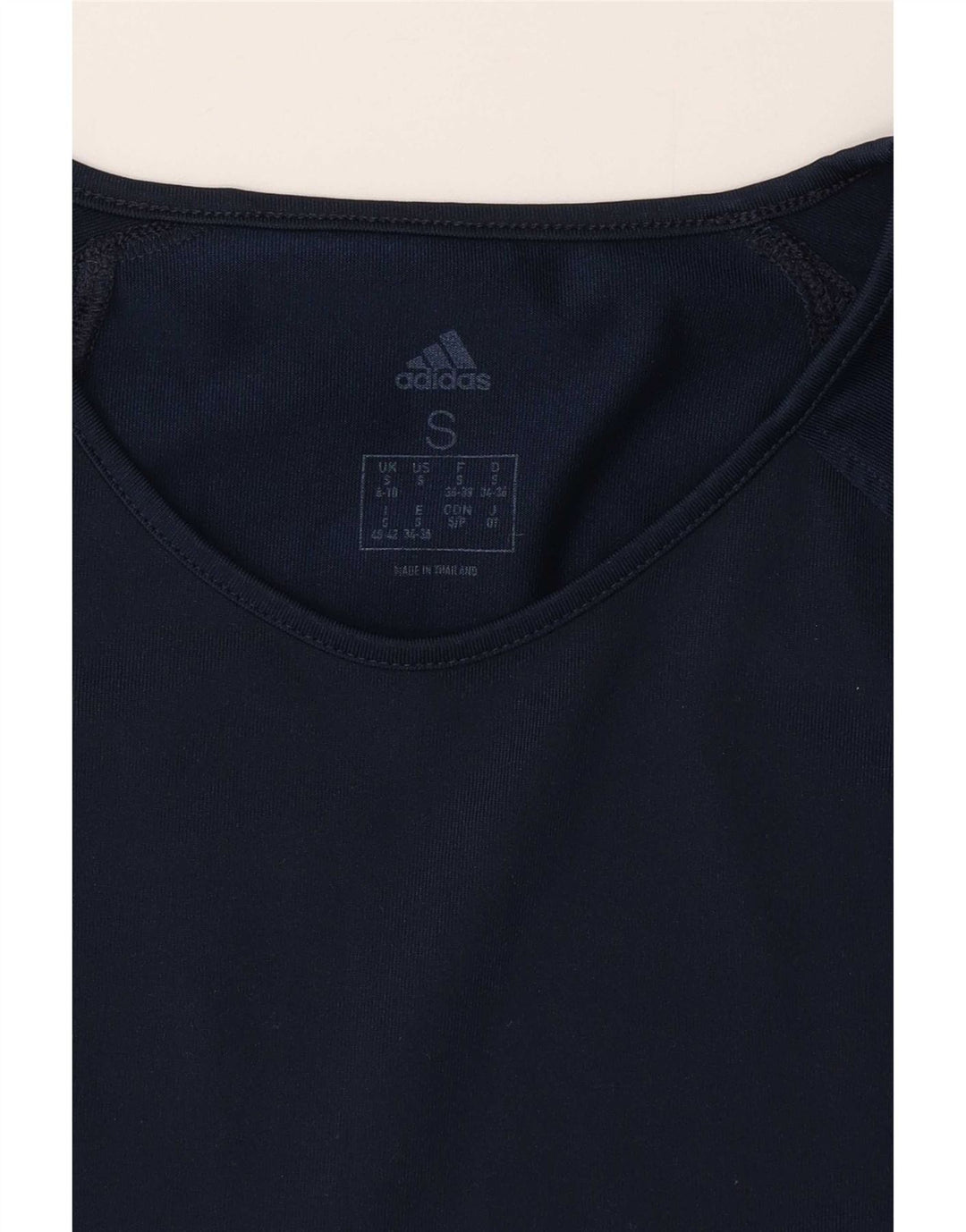 Damska koszulka Adidas Top UK 8/10 Mały granatowy poliester