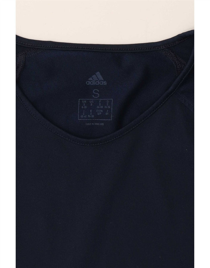 Damska koszulka Adidas Top UK 8/10 Mały granatowy poliester