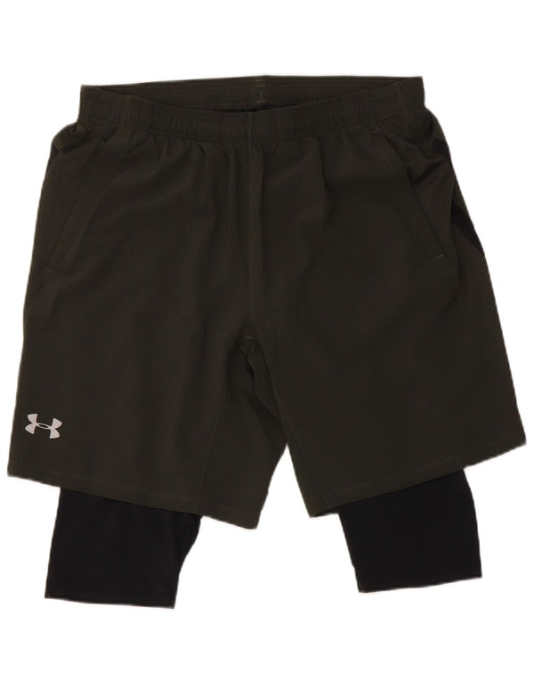Męskie spodenki sportowe Under Armour Heat Gear 2XL, czarny poliester