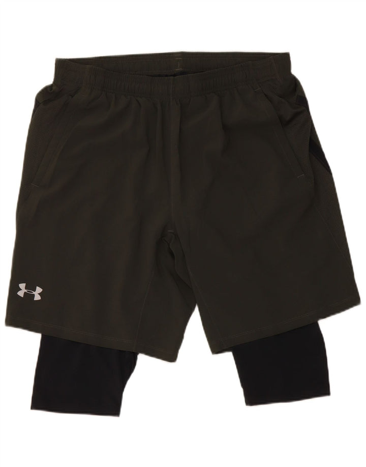 Męskie spodenki sportowe Under Armour Heat Gear 2XL, czarny poliester