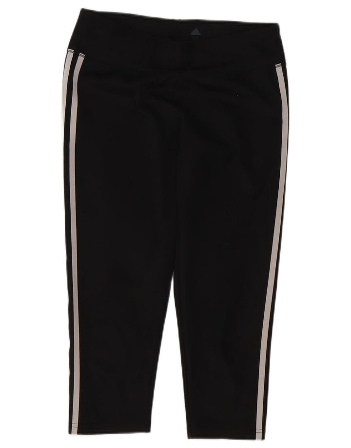 Legginsy Adidas Damskie Climalite Capri UK 12/14 Średni Czarny