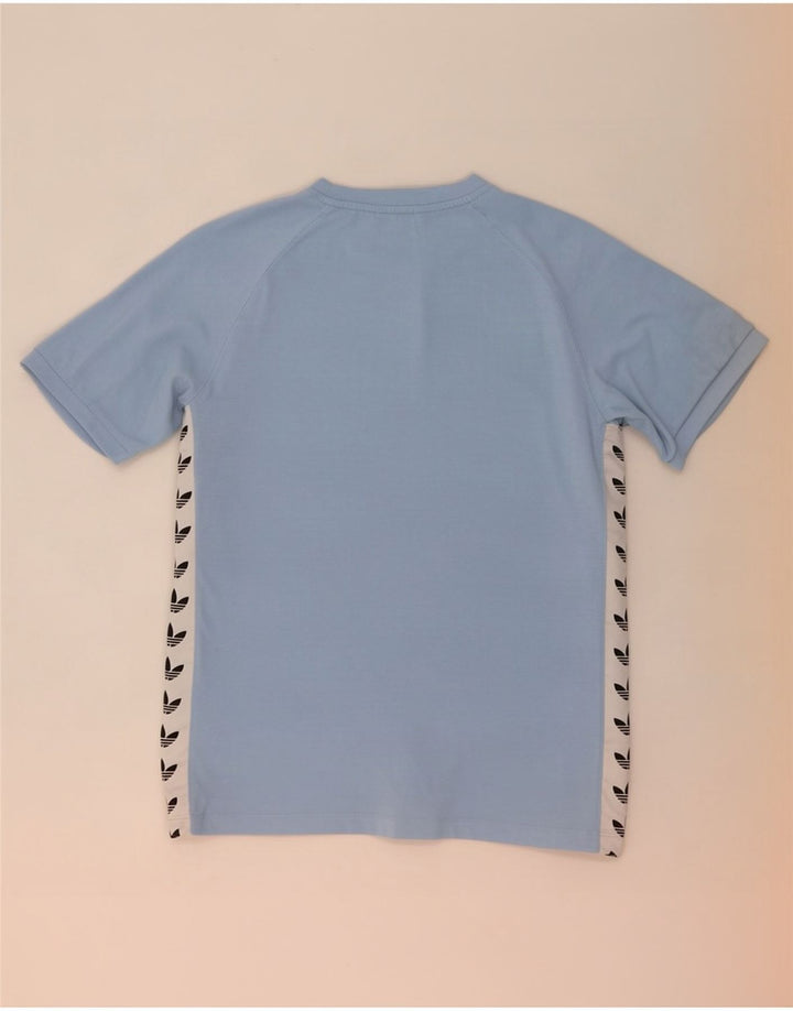 Męska koszulka graficzna Adidas Top Medium Blue Colorblock Poliester