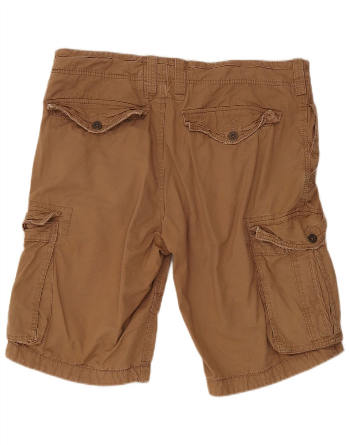 Męskie spodenki cargo Fat Face W34, duże, brązowe, bawełniane