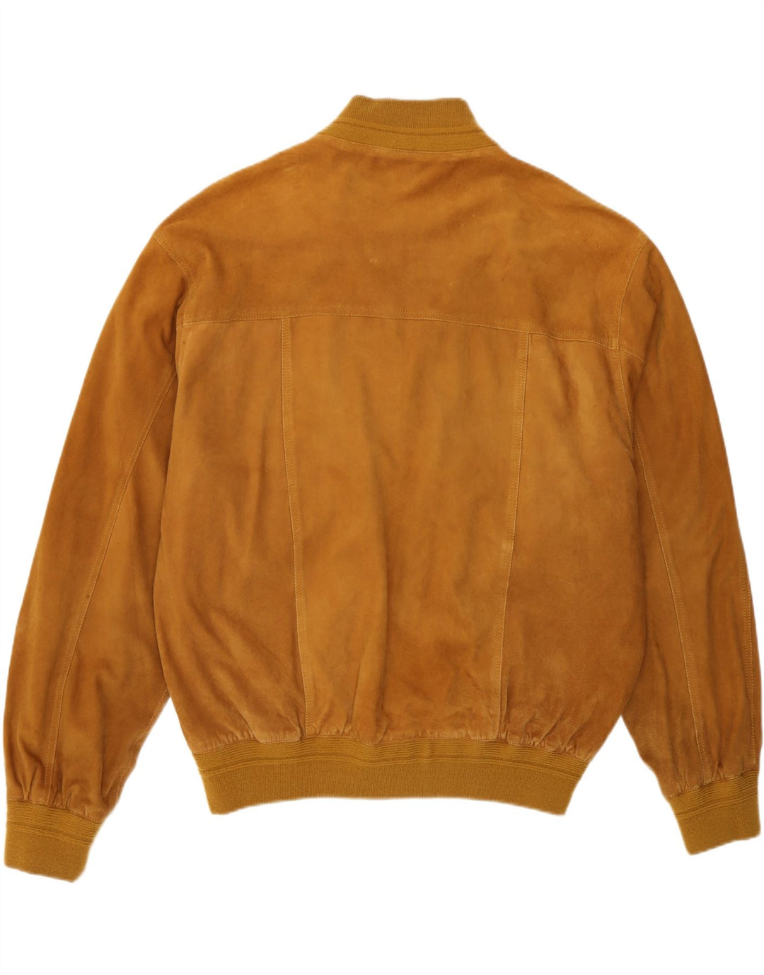 Vintage męska zamszowa kurtka bomber IT 52 XL beżowa skóra