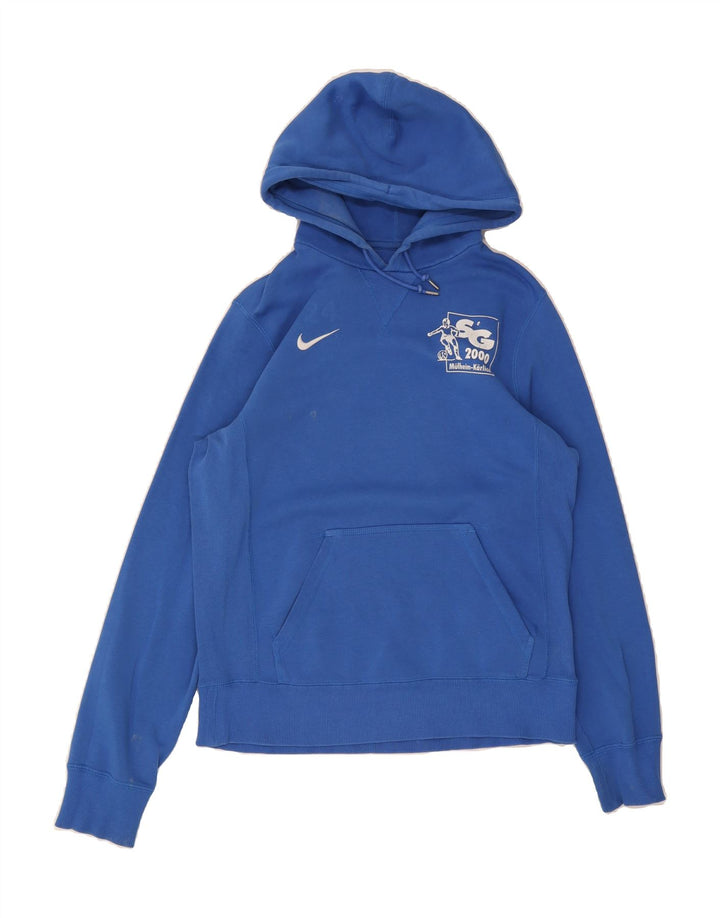 NIKE Mens Hoodie Jumper Small Blue Cotton Vintage Nike and Second-Hand Nike from Messina Hembry 