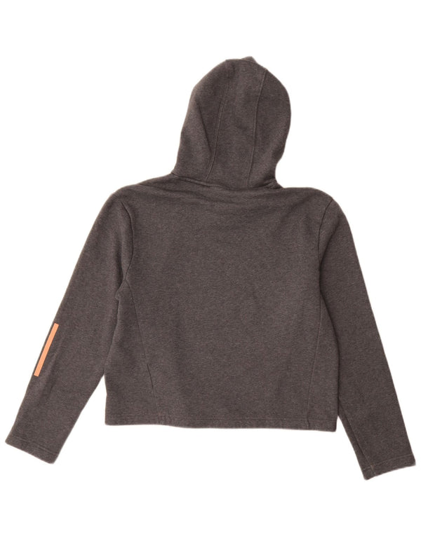 Adidas Dziewczęca Bluza Z Kapturem 14-15 Lat Szara Bawełna