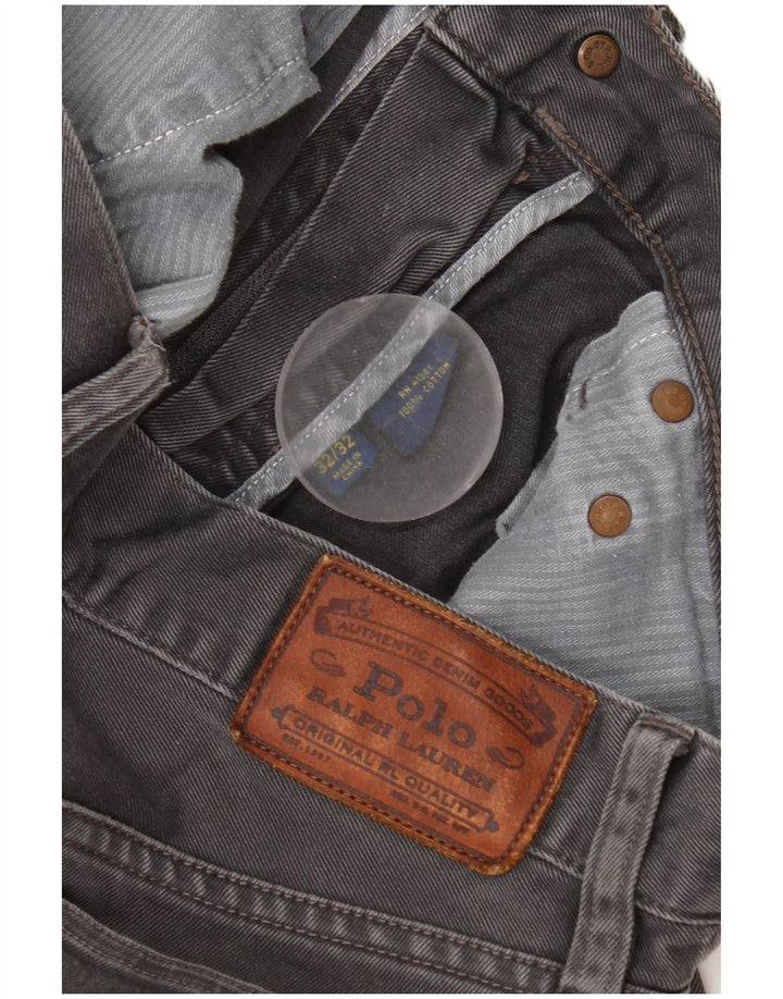 Męskie jeansy slim fit Ralph Lauren W32 L32 Szara bawełna