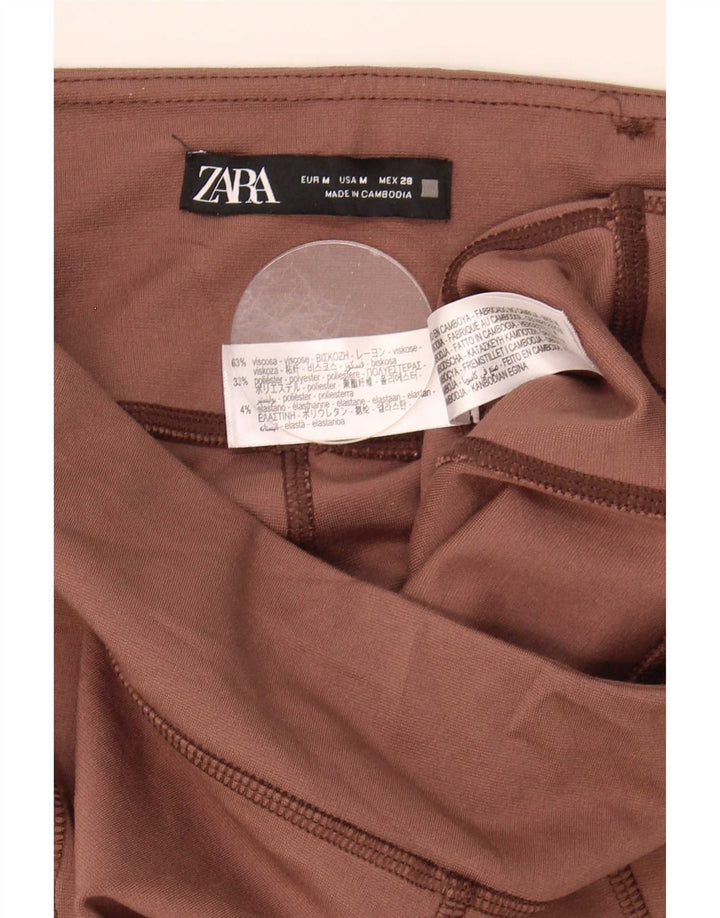 Legginsy damskie Zara Medium W28 L29 Brązowa wiskoza