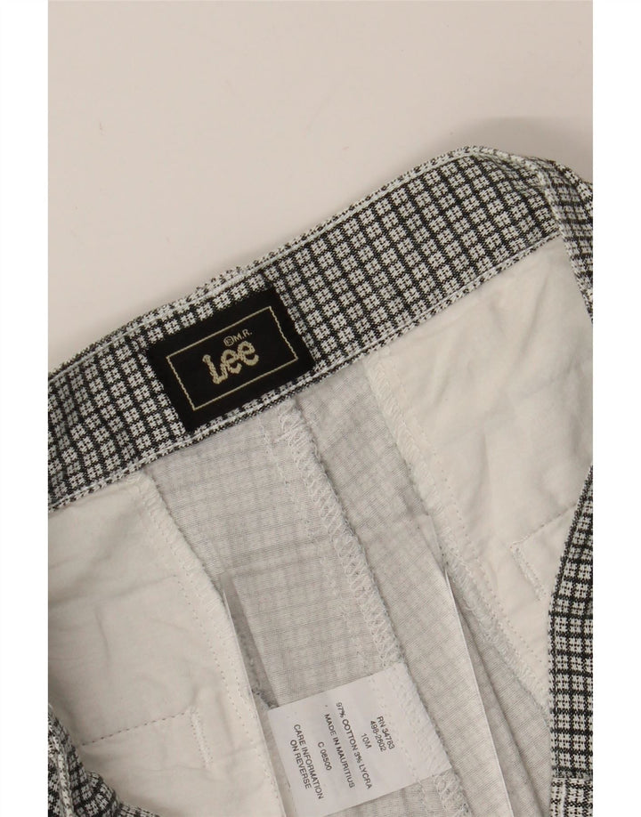 LEE Womens Bermuda Shorts Size 10 Medium W28 Black Check Cotton Vintage Lee and Second-Hand Lee from Messina Hembry 
