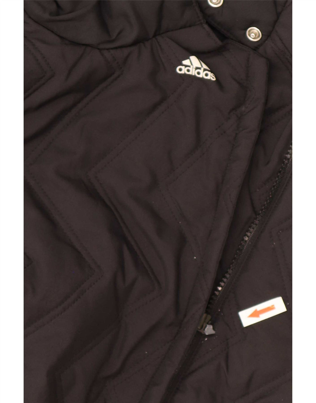 Adidas Womens Quilted Gilet UK 20 2XL Black Polyester