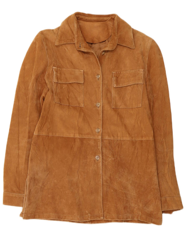 Damska kurtka zamszowa VINTAGE IT 44 w kolorze średniego beżu