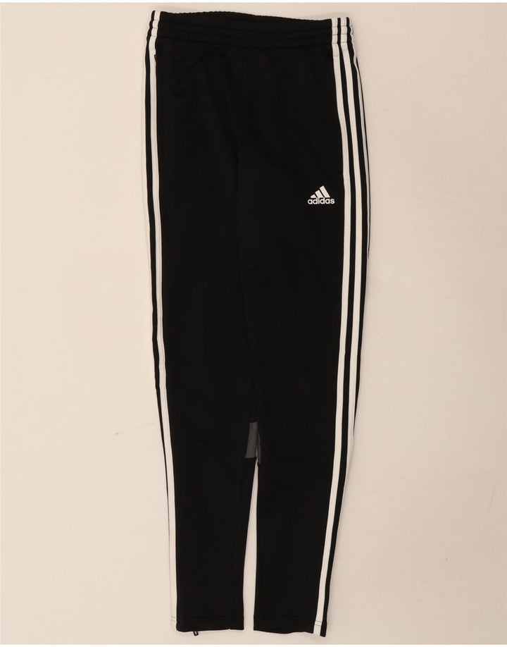 Męskie spodnie dresowe Adidas Climalite XS, czarny poliester z blokami kolorów