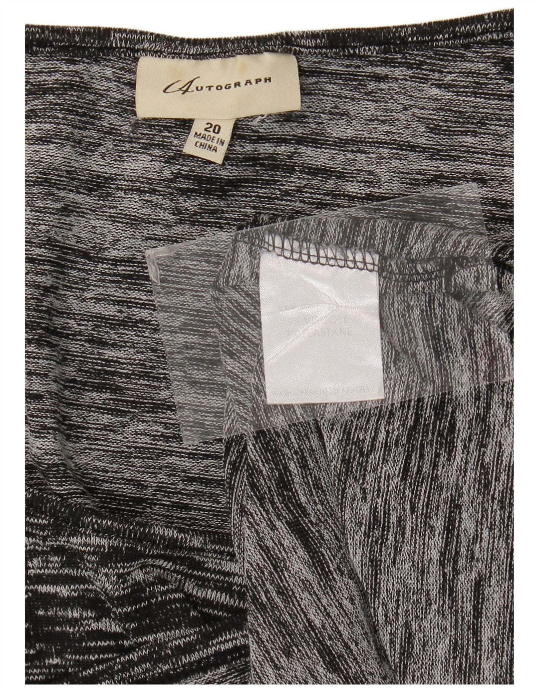 Marks & Spencer Damska bluzka z autografem UK 20 2XL czarna nakrapiana